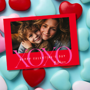 Xoxo photo family Valentine's day  Holiday Card