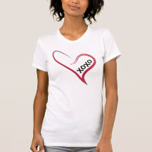 xoxo!  Red Heart with a Custom Message!