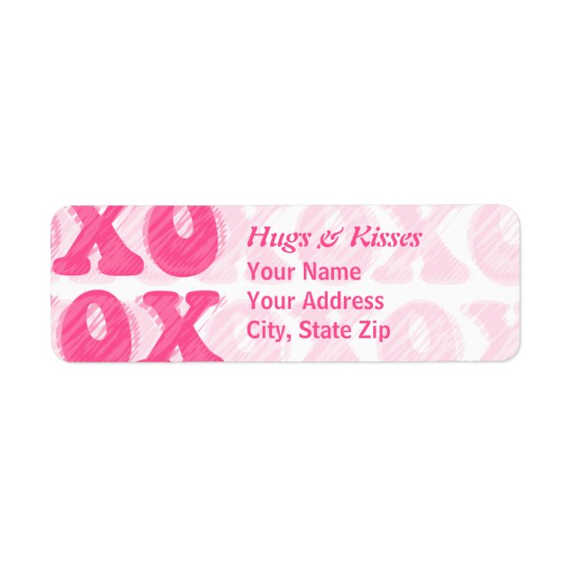 XOXO Return Address Label (Front)