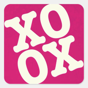 XOXO Sticker / Envelope Seal Pink