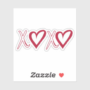 Xoxo Sticker,Hugs and Kisses Sticker,Gift for Her,