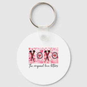 Xoxo The Original Love Letters Retro Checked Valen Key Ring
