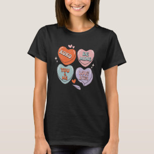 Xoxo Valentine Heart Retro Groovy Valentines Day F T-Shirt
