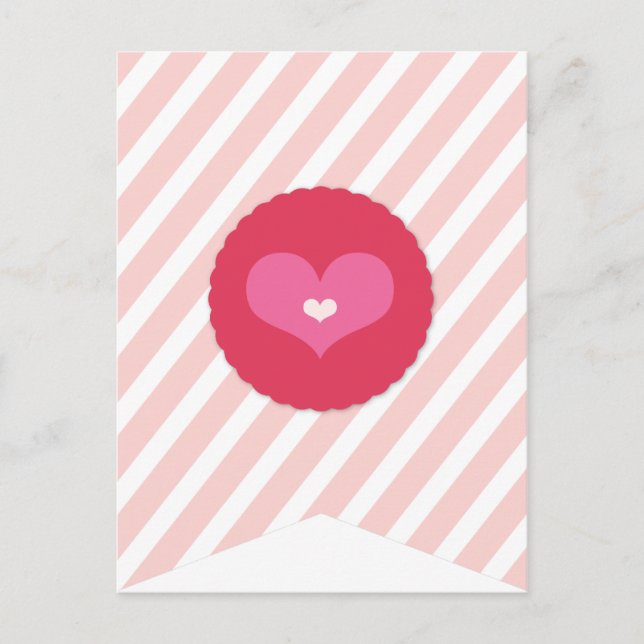 XOXO Valentine Party Flag Bunting Banner 04 Holiday Postcard (Front)