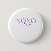 Xoxo valentine's day add name purple pastel minima