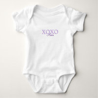 Xoxo valentine's day add name purple pastel minima