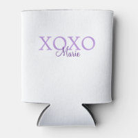 Xoxo valentine's day add name purple pastel minima