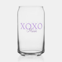 Xoxo valentine's day add name purple pastel minima