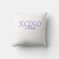 Xoxo valentine's day add name purple pastel minima