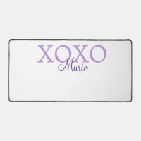 Xoxo valentine's day add name purple pastel minima