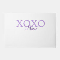 Xoxo valentine's day add name purple pastel minima