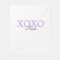 Xoxo valentine's day add name purple pastel minima