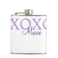 Xoxo valentine's day add name purple pastel minima