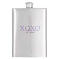 Xoxo valentine's day add name purple pastel minima