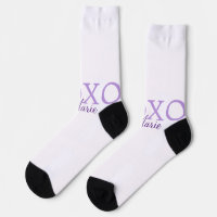 Xoxo valentine's day add name purple pastel minima