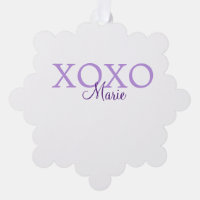 Xoxo valentine's day add name purple pastel minima