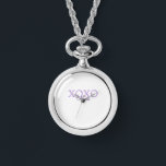 Xoxo valentine's day add name purple pastel minima watch<br><div class="desc">beautiful design</div>