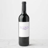 Xoxo valentine's day add name purple pastel minima