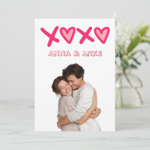 XOXO Valentine's Day Custom Photo Card