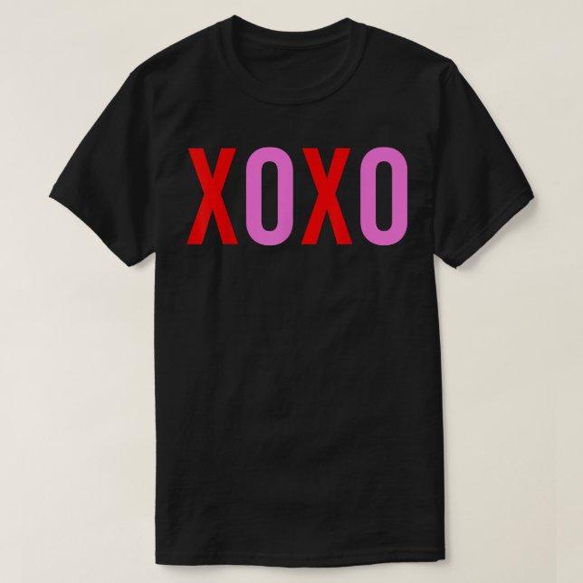 XOXO Valentine's Day Men Women Cute Valentine's XO T-Shirt (Design Front)