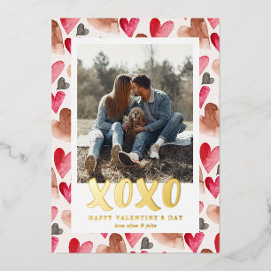 XOXO Valentine's Day Photo Holiday Card