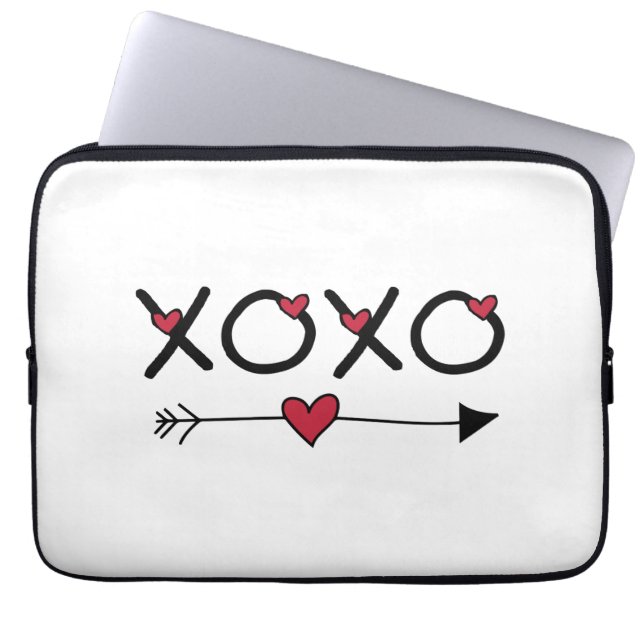 XOXO Valentines Laptop Sleeve (Front)