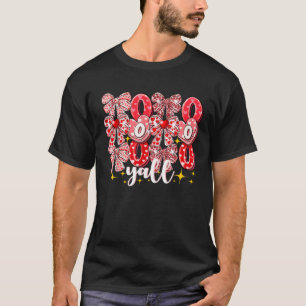 XOXO Y all Happy Valentines Day 2025 Coquette Bow  T-Shirt