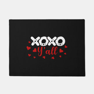 Xoxo Y all Happy Valentines Day Love Cute Hearts Doormat
