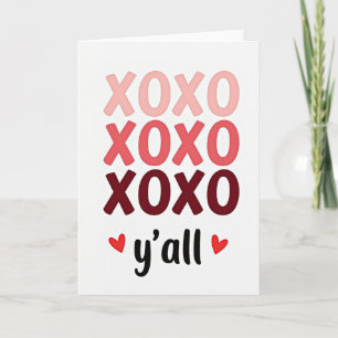 Xoxo Yall Love Card