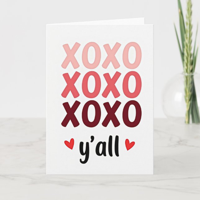 Xoxo Yall Love Card (Front)