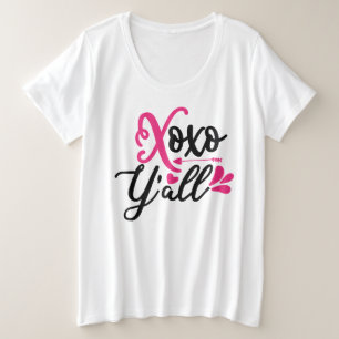 XOXO Y'all Valentine's Day Women's T-Shirt Plus Size T-Shirt