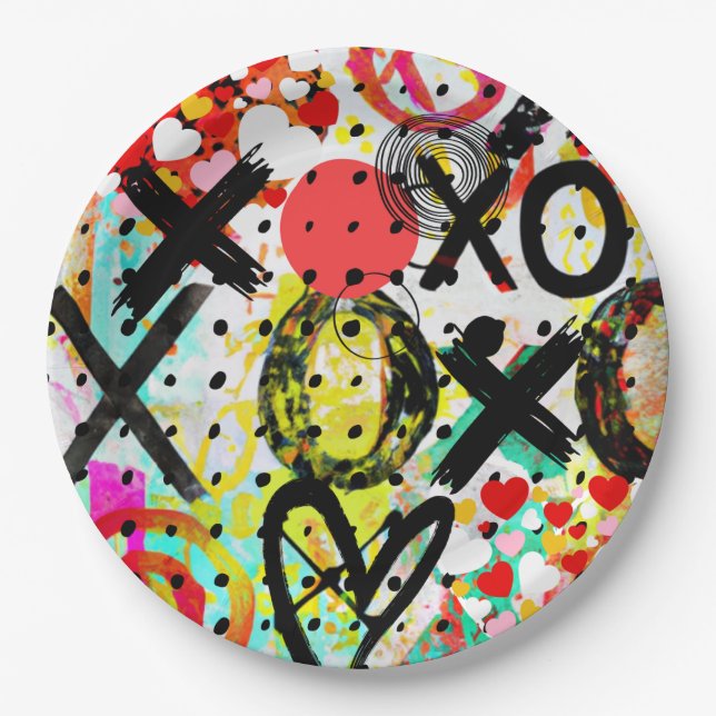 XOXOXOXOXO Collection Paper Plate (Front)