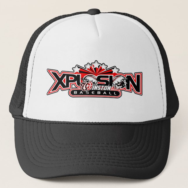 xplsion hat2 trucker hat (Front)