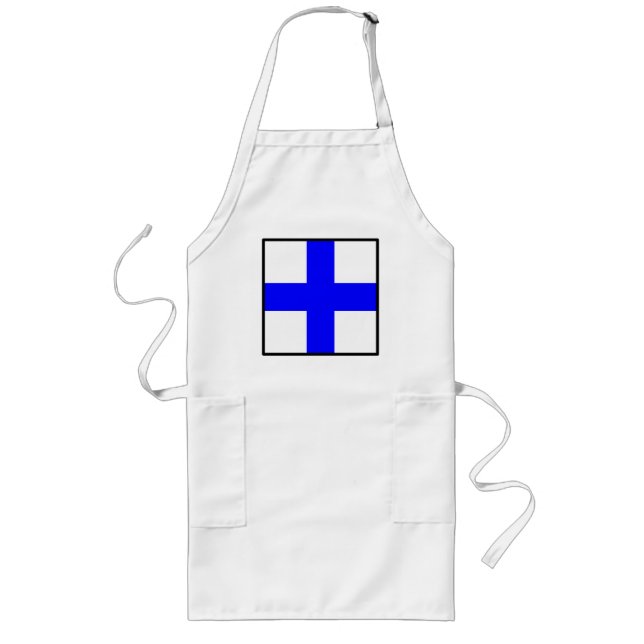 XRAY BLUE CROSS LONG APRON (Front)