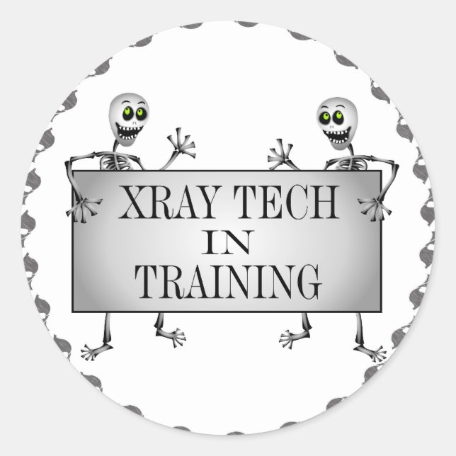 Xray In Training Classic Round Sticker (Front)