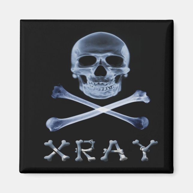 XRAY PIRATE Flag RADIOLOGY JOLLY ROGER Magnet (Front)