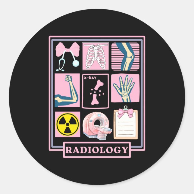 Xray Rad Tech Radiology Healthcare Appreciation Te Classic Round Sticker (Front)