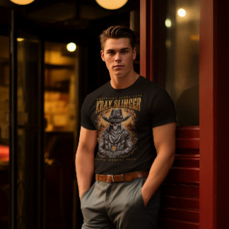 XRay Slinger Skeleton Cowboy T-Shirt