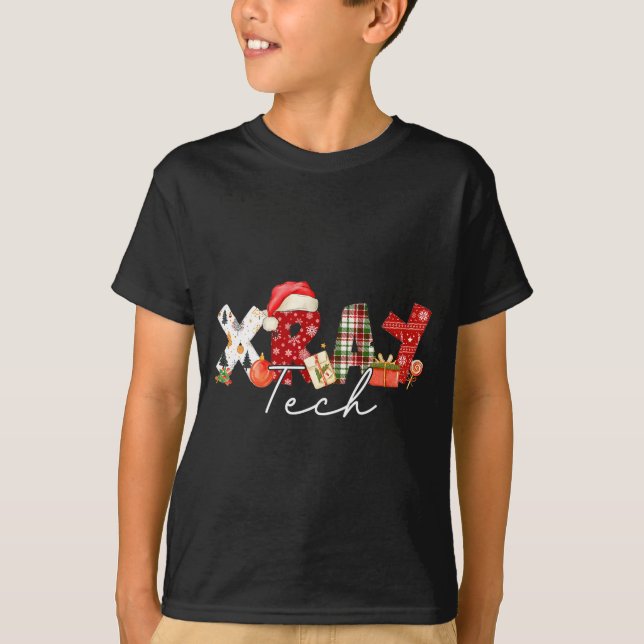 Xray Tech Christmas Bow Rad Tech Radiology Gift Me T-Shirt (Front)