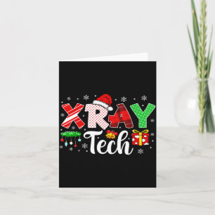 Xray Tech Christmas Bow Rad Tech Radiology Men Wom Card