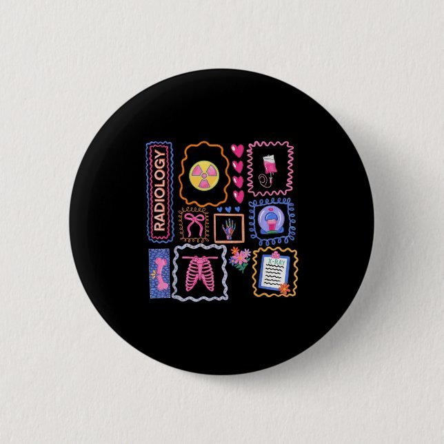 Xray Technologist Xray Tech Radiologic Technologis 6 Cm Round Badge (Front)