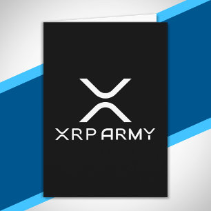 XRP Army Quote Hodl Crypto Cryptocurrency Meme Card