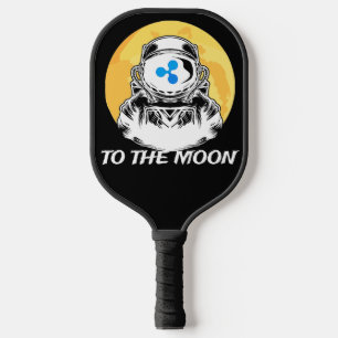Xrp Astronaut To The Moon - crypto coin Pickleball Paddle