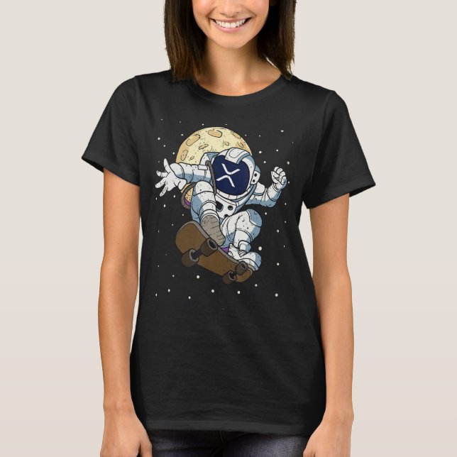 XRP Coin Token BlockChain XRP To The Moon T-Shirt (Front)