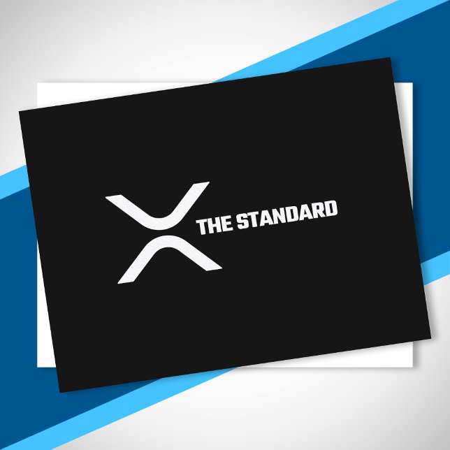 XRP Crypto Meme Cryptocurrency The Standard Quote Postcard (Creator Uploaded)