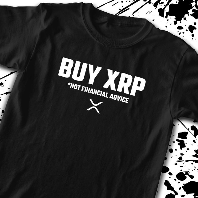 XRP Crypto Meme Not Financial Advice Disclaimer T-Shirt (Creator Uploaded)