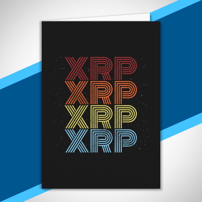 XRP Crypto Retro Vintage Cryptocurrency Meme Card (Creator Uploaded)