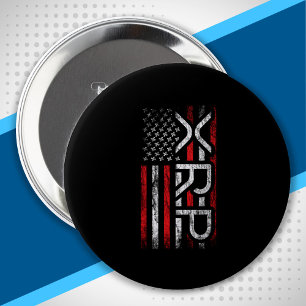 XRP Crypto - XRP Cryptocurrency - American Flag 10 Cm Round Badge