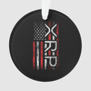 XRP Crypto - XRP Cryptocurrency - American Flag Ornament