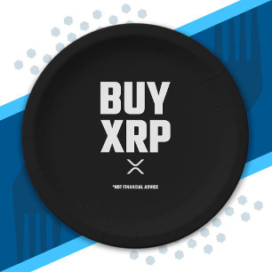 XRP Crypto - XRP Cryptocurrency - Buy XRP - XRP Paper Plate